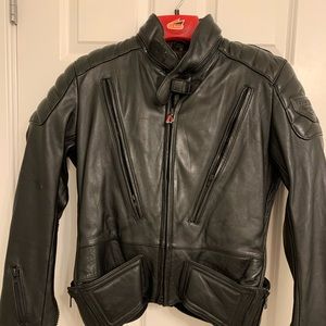 Hein Gericke Padded leather motorcycle jacket